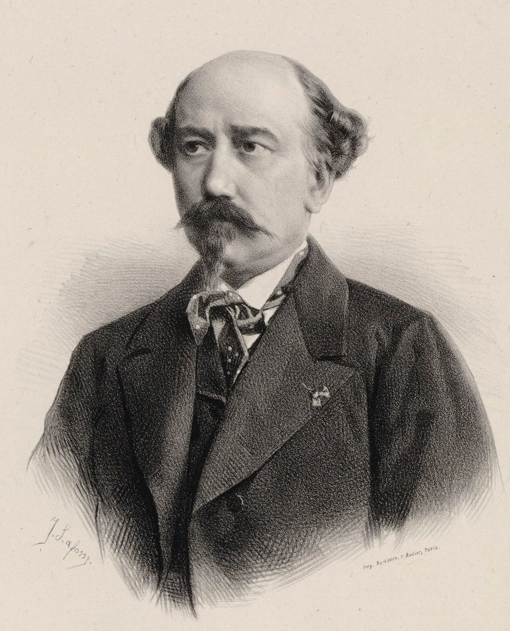Aimé Maillart zeneszerző portréja 1817-1871. alkotó: Jean Baptiste Adolphe Lafosse