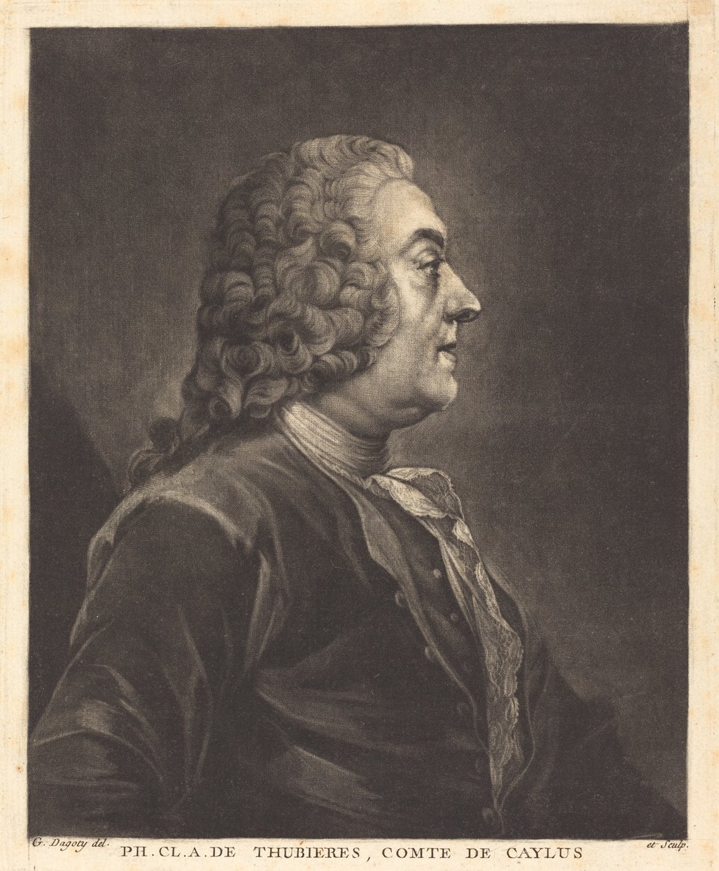Ph. Cl. A. de Thubières, Caylus grófja alkotó: Jean Baptiste André Gautier Dagoty