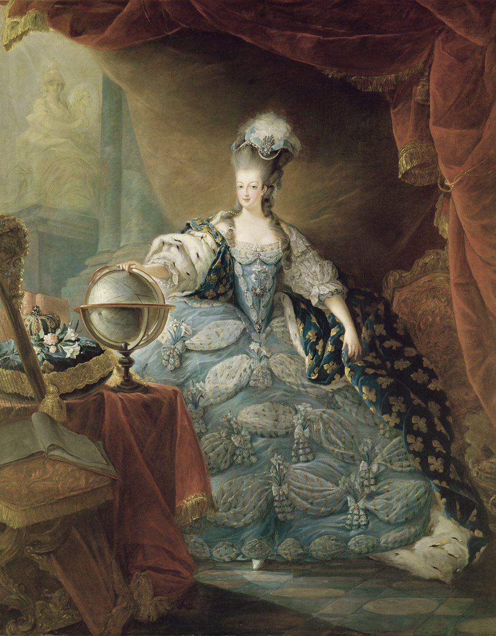 Marie Antoinette (1755-93) francia királynő portréja, 1775 alkotó: Jean Baptiste Andre Gautier D