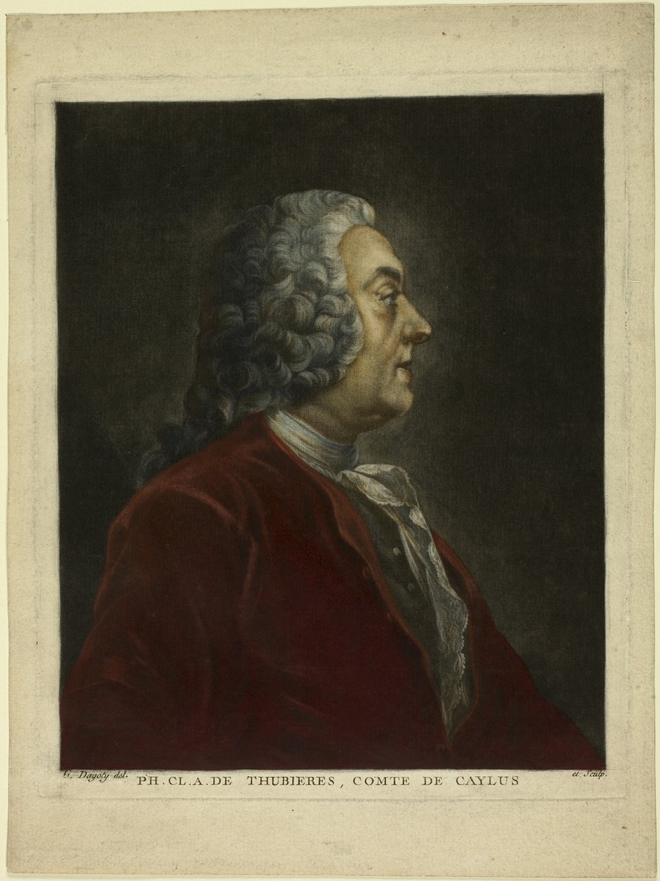 Philippe Claude André de Thubières, Caylus gróf portréja alkotó: Jean Baptiste Andre Gautier D