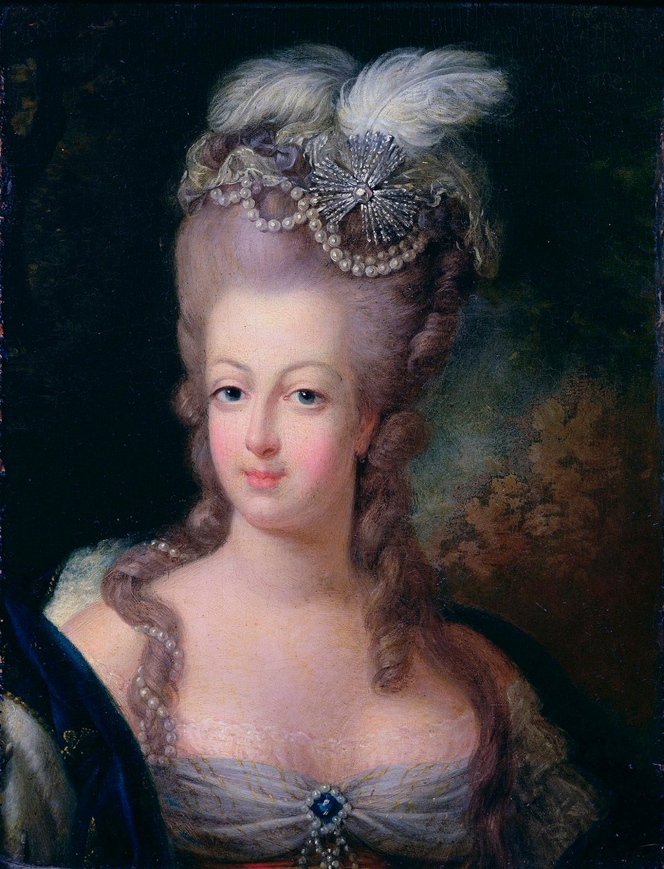 "Marie Antoinette francia királynő portréja", 1775 alkotó: Jean Baptiste Andre Gautier D