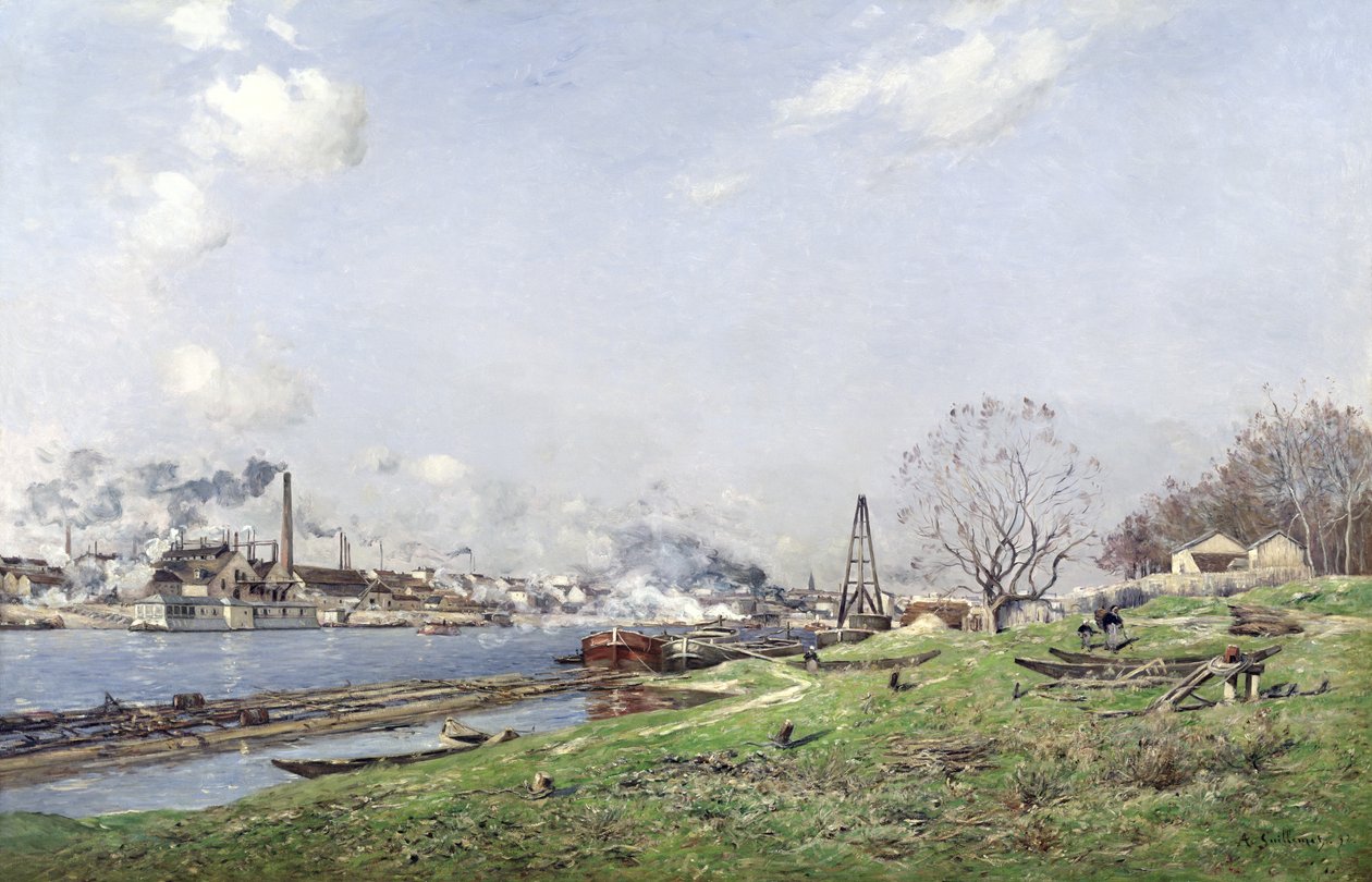 A Szajna Conflans-Charentonban, 1892 alkotó: Jean Baptiste Antoine Guillemet