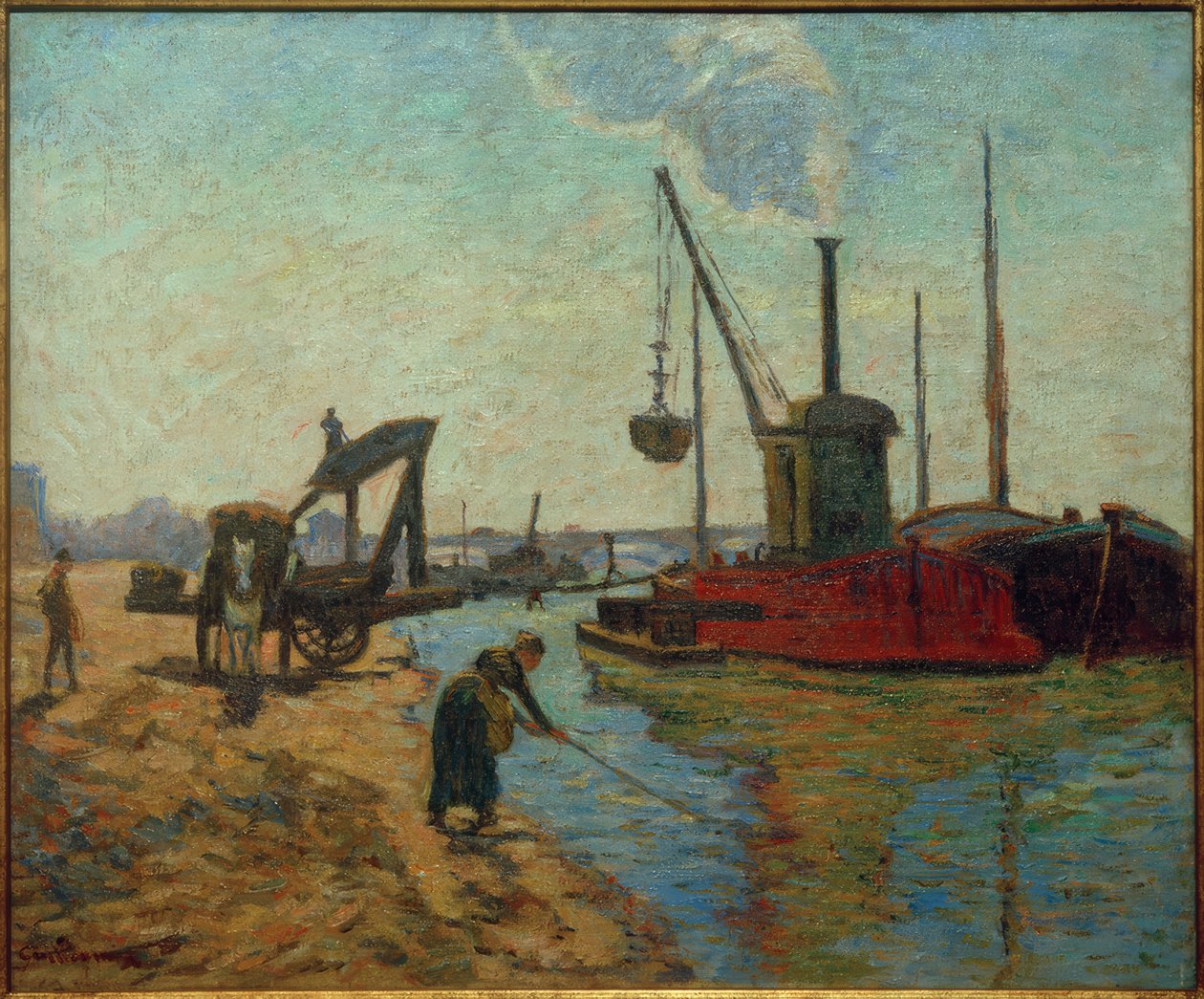A Pont Nationalon dolgozik alkotó: Jean Baptiste Armand Guillaumin