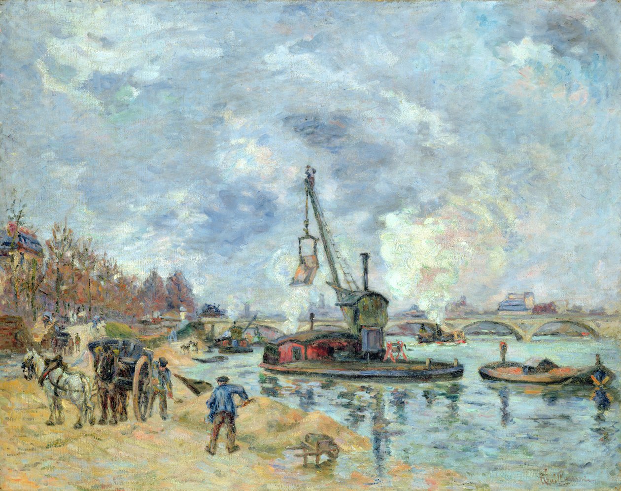 A párizsi Quay de Bercy-nél, 1874 alkotó: Jean Baptiste Armand Guillaumin