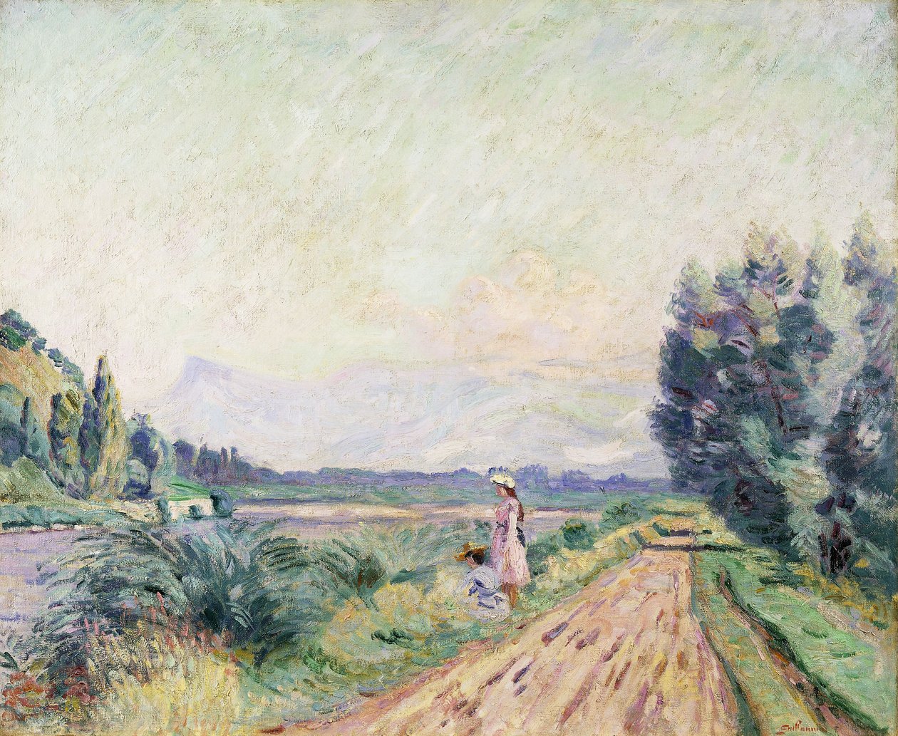 Az Isere partjai Pontcharrában; Az Isere partjai Pontcharrában, 1901 alkotó: Jean Baptiste Armand Guillaumin