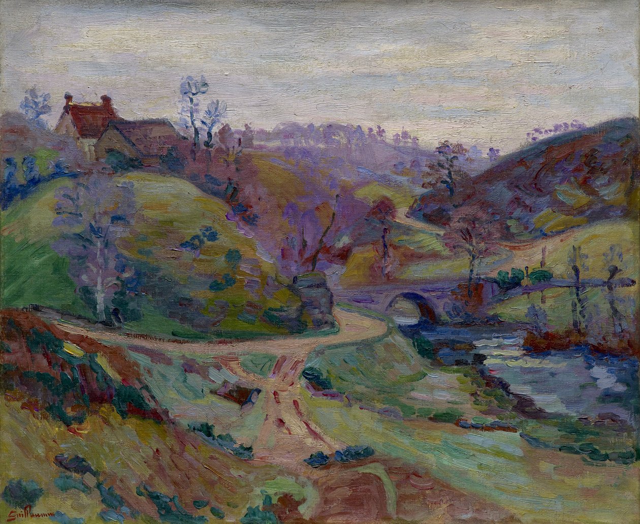 Crozant, Pont Charraud, 1903 alkotó: Jean Baptiste Armand Guillaumin