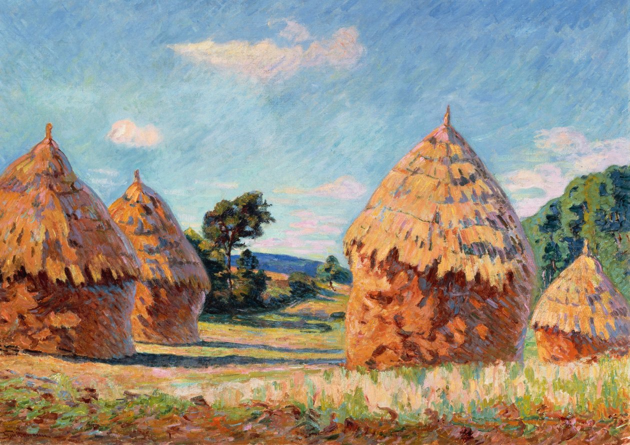 Szénakazalok, 1886 körül alkotó: Jean Baptiste Armand Guillaumin