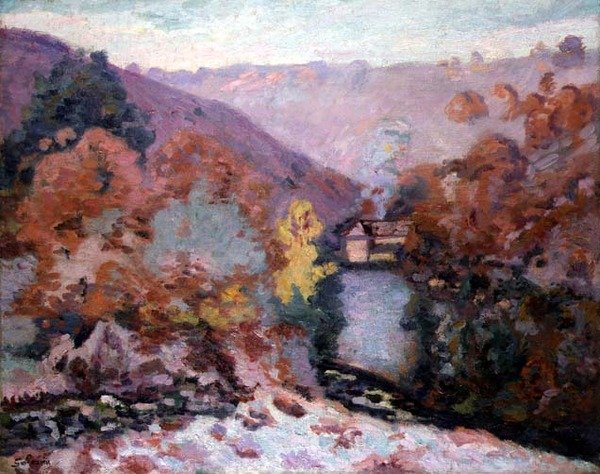 Táj a La Creuse-ban, Bretagne, 1910 körül (olaj, vászon) alkotó: Jean Baptiste Armand Guillaumin