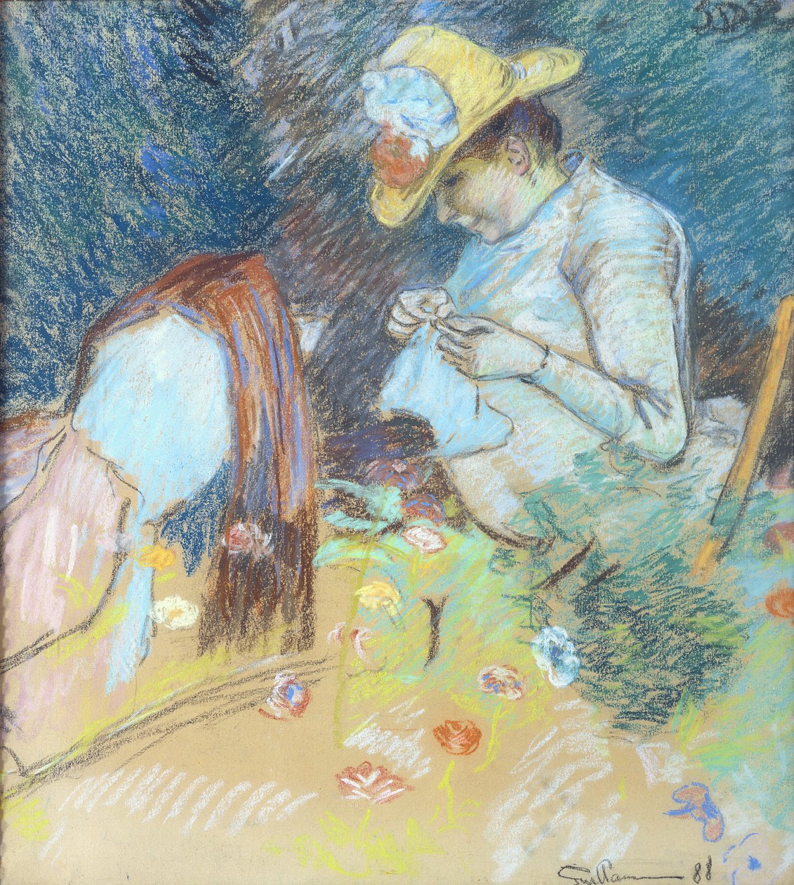 Madame Guillaumin Varró, 1888 (pasztell, papír) alkotó: Jean Baptiste Armand Guillaumin