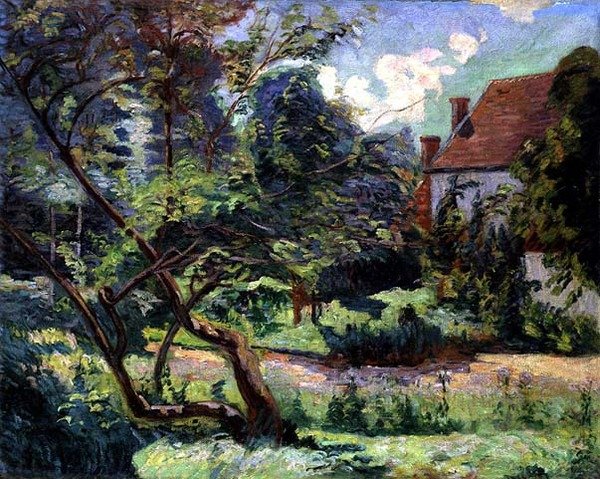 Gyümölcsös az erdő szélén, Miregaudon alkotó: Jean Baptiste Armand Guillaumin