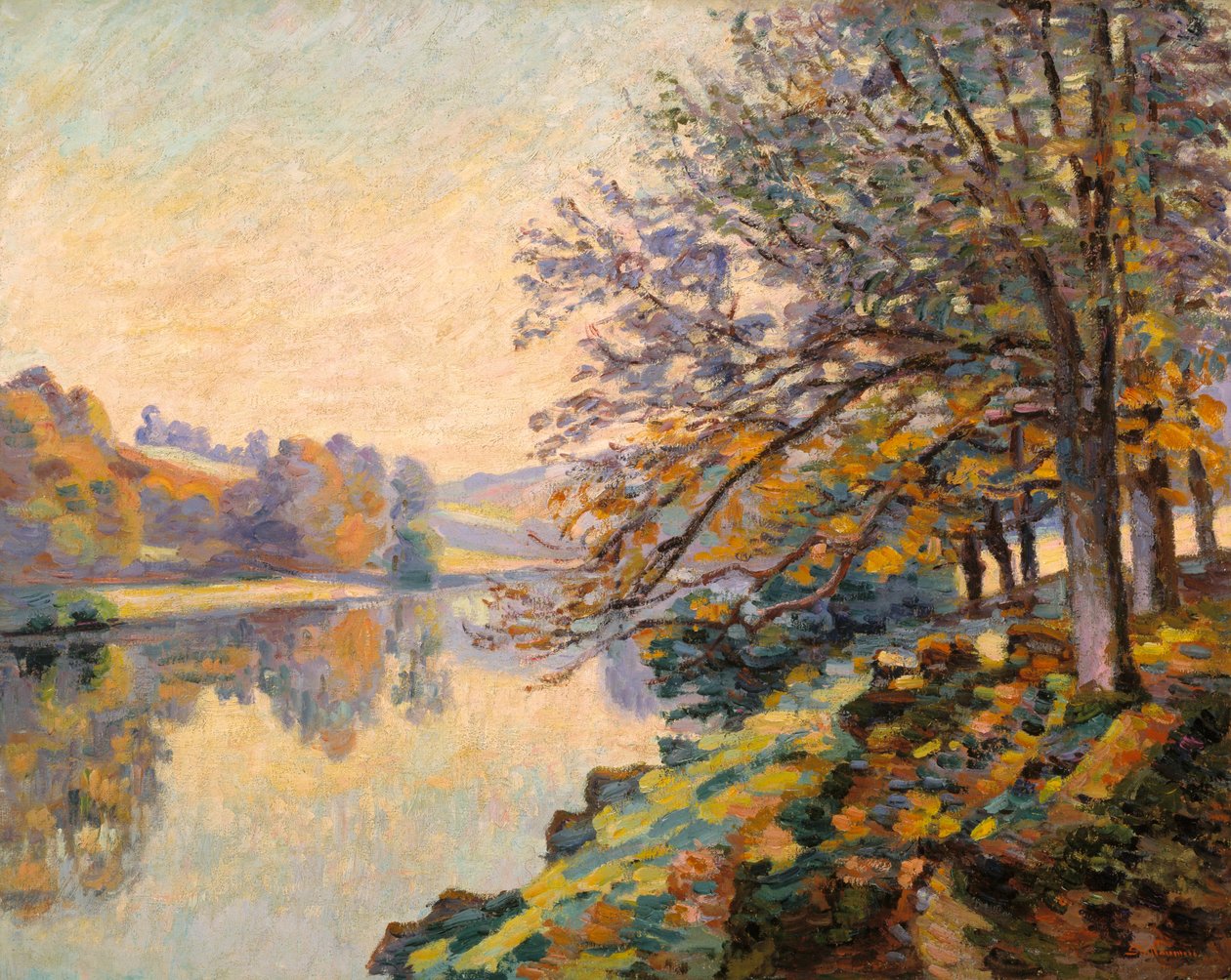 Folyópart, ősz, 1910 körül (olaj, vászon) alkotó: Jean Baptiste Armand Guillaumin