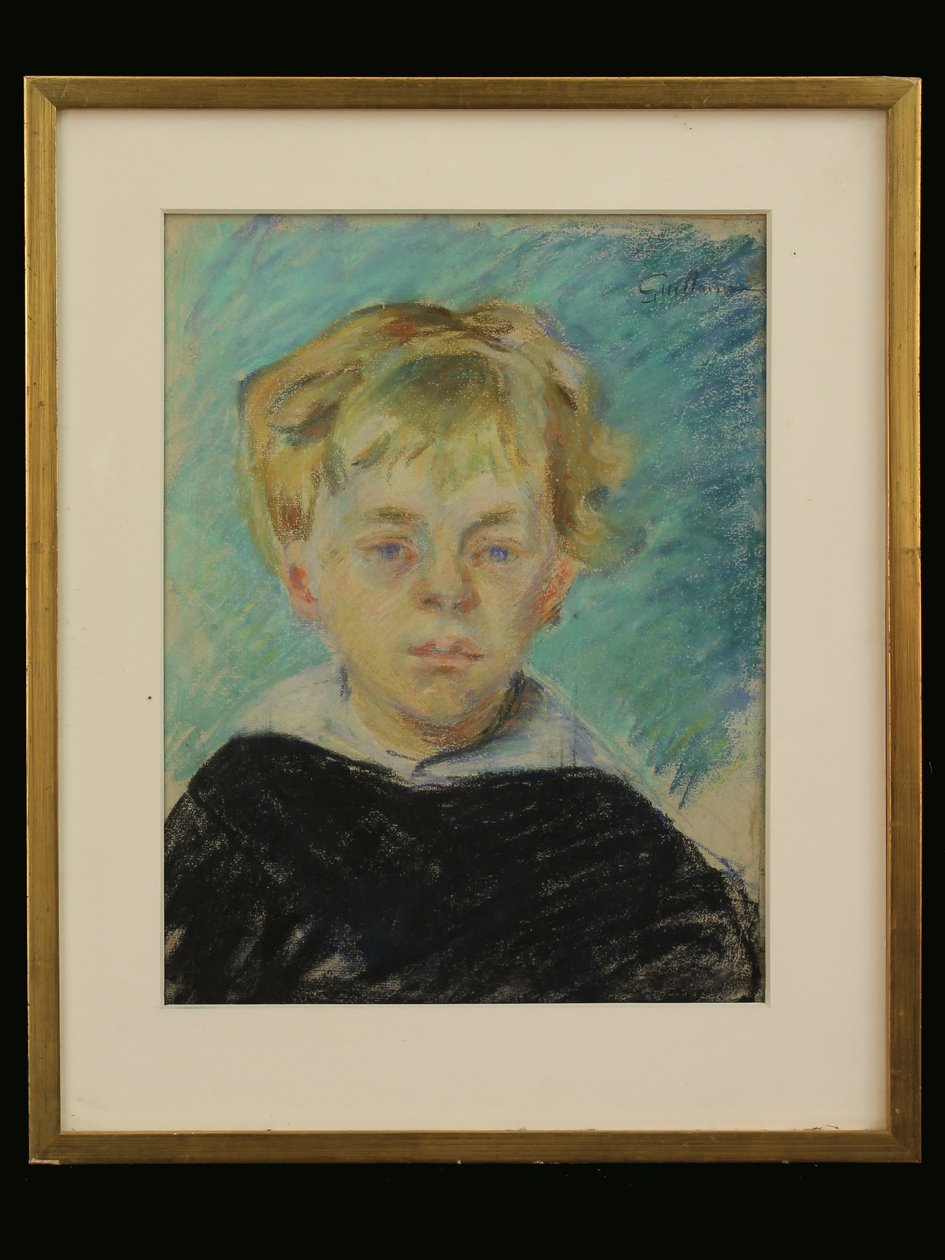 A művész fia, 1910 körül (kréta papíron) alkotó: Jean Baptiste Armand Guillaumin