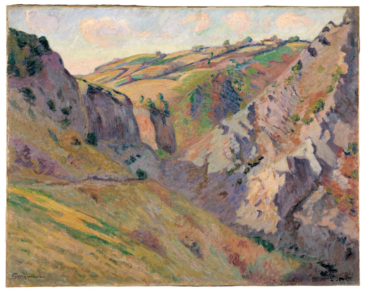 Prunal barlangjai Pontgibaud közelében (olaj, vászon) alkotó: Jean Baptiste Armand Guillaumin