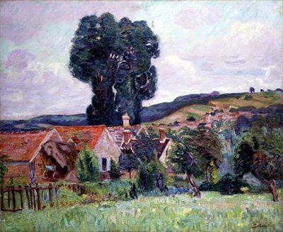 A Hamlet, 1890 körül (olaj, vászon) alkotó: Jean Baptiste Armand Guillaumin