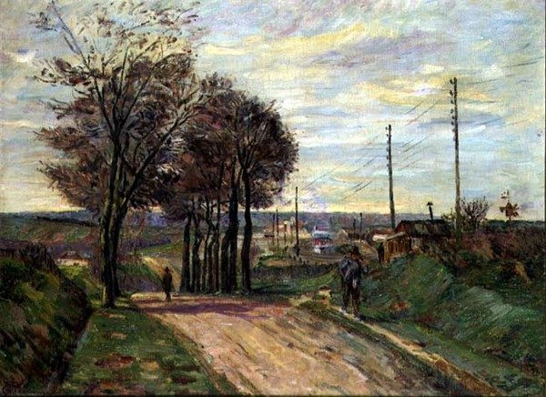 Párizs külvárosa, 1881 körül (olaj, vászon) alkotó: Jean Baptiste Armand Guillaumin