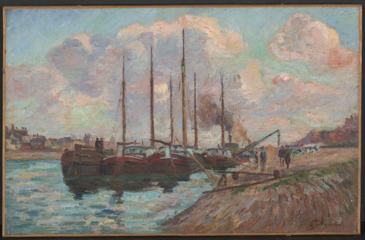 Az austerlitzi rakpart (olaj, vászon) alkotó: Jean Baptiste Armand Guillaumin