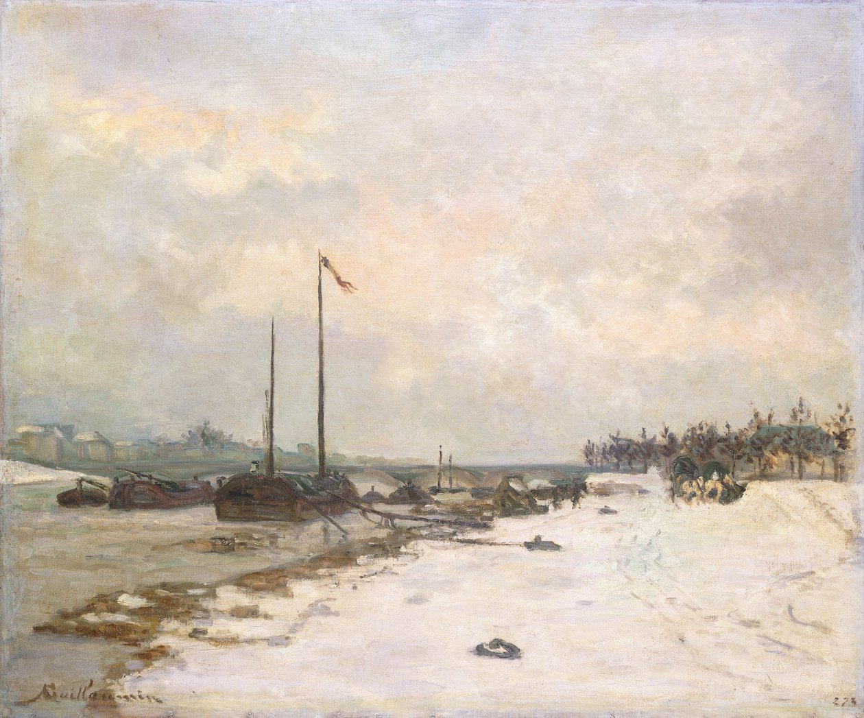 A Szajna rakpart Párizs környékén; A Szajna rakpartjai Párizs körül, 1873 alkotó: Jean Baptiste Armand Guillaumin