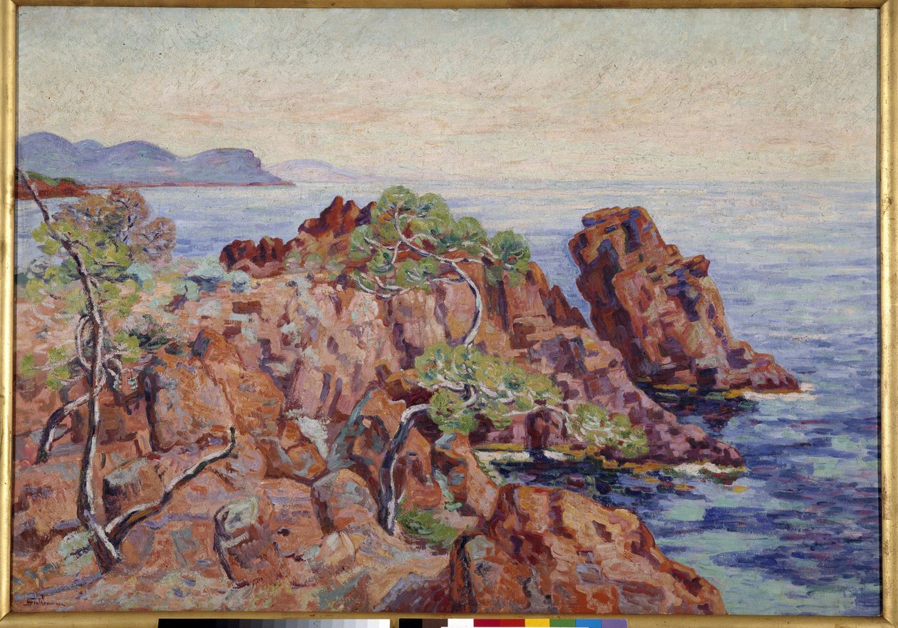 A Gaupillat-szikla a tálcákon Armand Guillaumin (1841-1927) festménye: Musee Cantini, Marseille alkotó: Jean Baptiste Armand Guillaumin