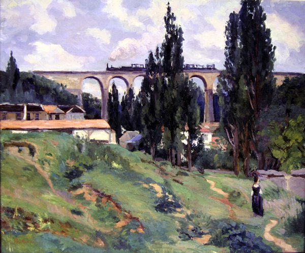 A Val-Fleury-i viadukt, Meudon (Hauts-de-Seine) alkotó: Jean Baptiste Armand Guillaumin
