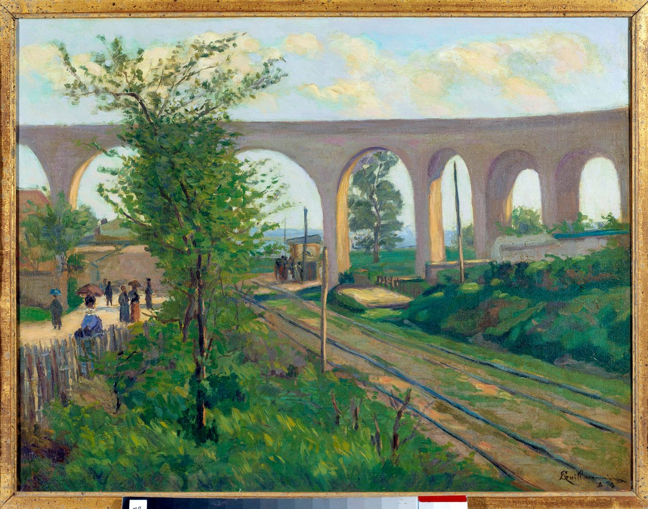 Az Arcueil-i vízvezeték, Sceaux vasútvonala alkotó: Jean Baptiste Armand Guillaumin