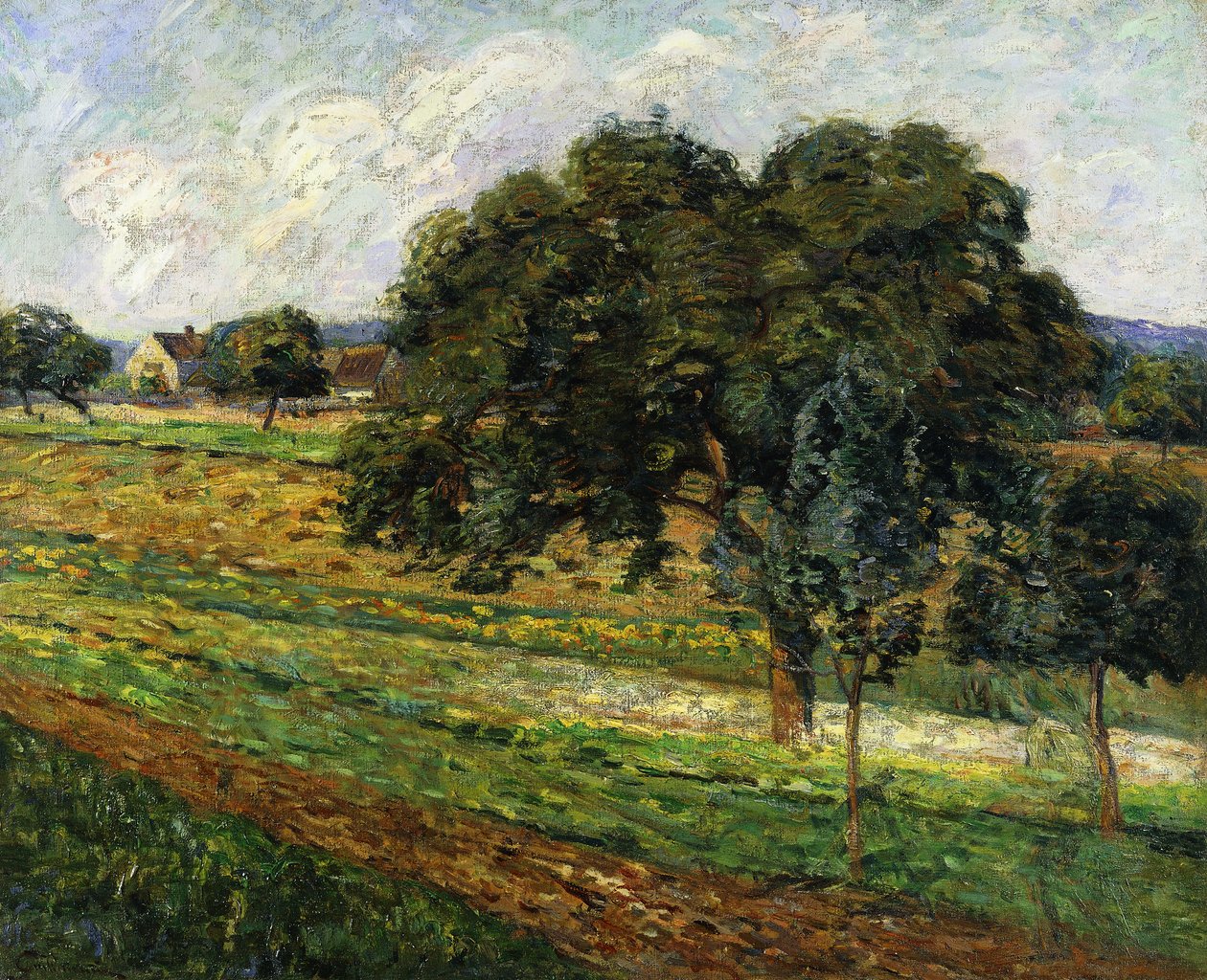 Fák és virágok, Damietta vidék; Fák és virágok, Damietta táj, 1885 körül alkotó: Jean Baptiste Armand Guillaumin