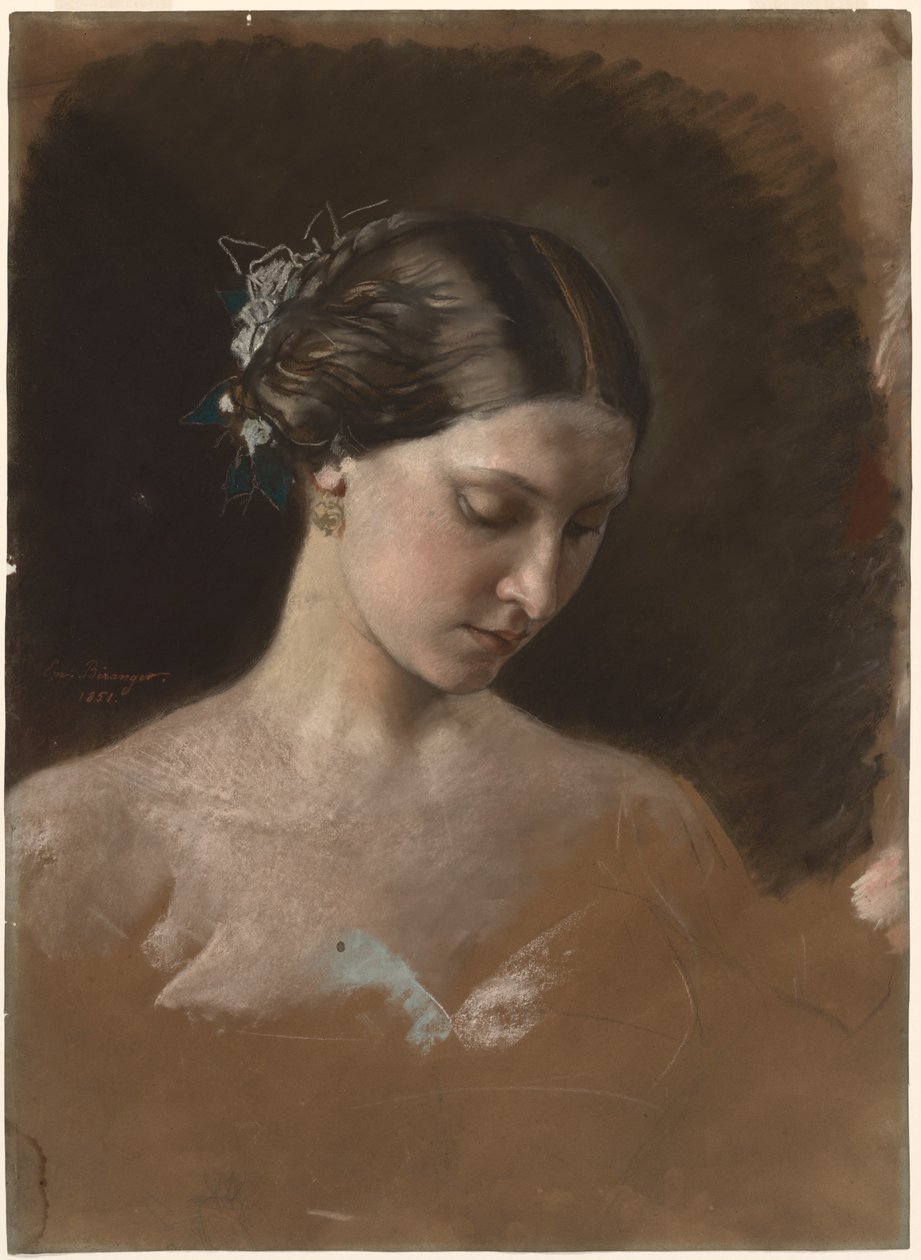 Női portré, 1889-1899 körül (pasztell) alkotó: Jean Baptiste Beranger