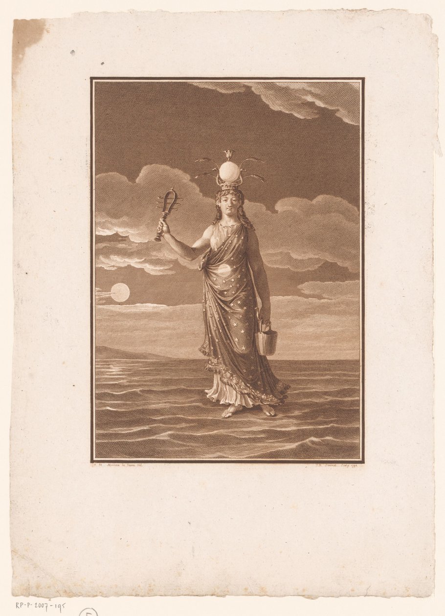 Ízisz, az ezer név istennője, vagy a megszemélyesített természet La Déesse Myrionime, Isis, vagy a Nature Personifiée alkotó: Jean Baptiste Blaise Simonet