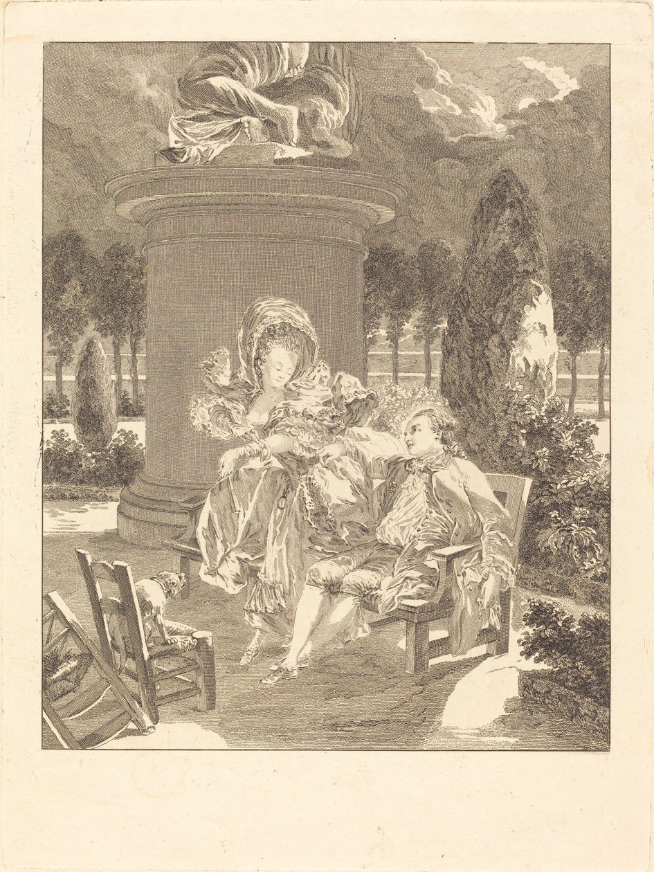 Thuileries este alkotó: Jean Baptiste Blaise Simonet after Pierre Antoine Baudouin