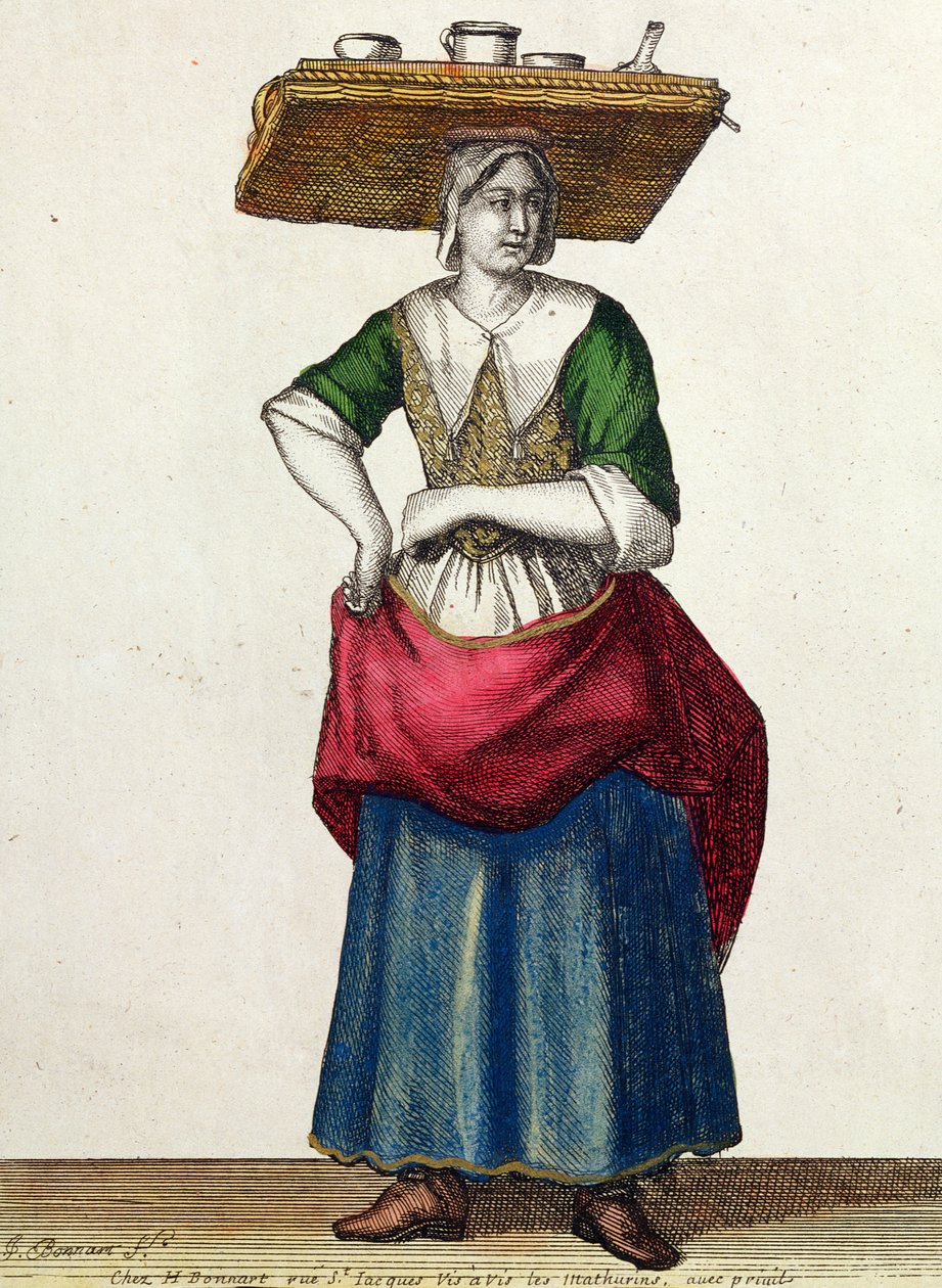 The Cheese Crier, 17. század vége alkotó: Jean Baptiste Bonnart