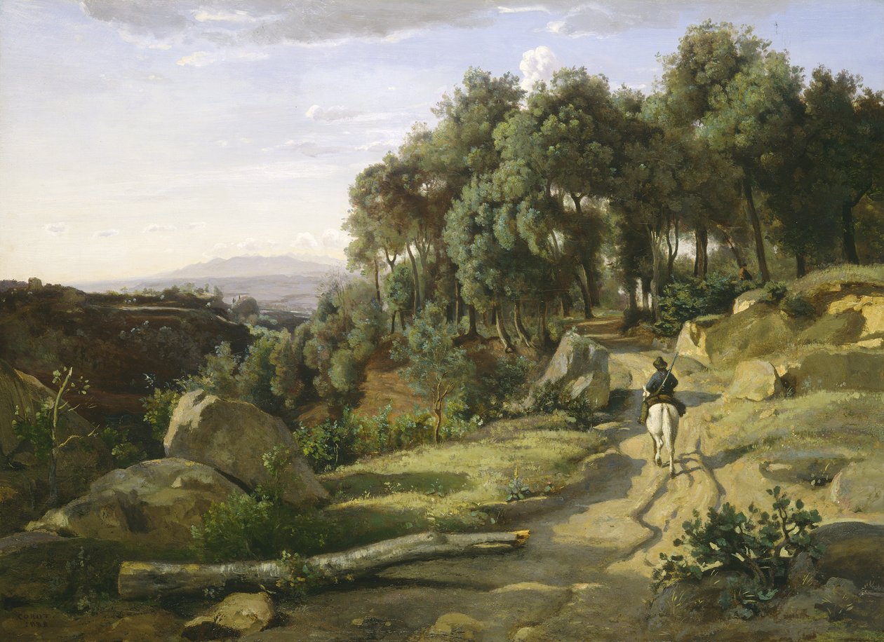 Kilátás Volterra közelében alkotó: Jean Baptiste Camille Corot
