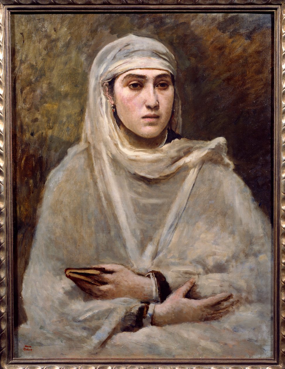 Algériai. Camille Corot (1796-1875) festménye alkotó: Jean Baptiste Camille Corot