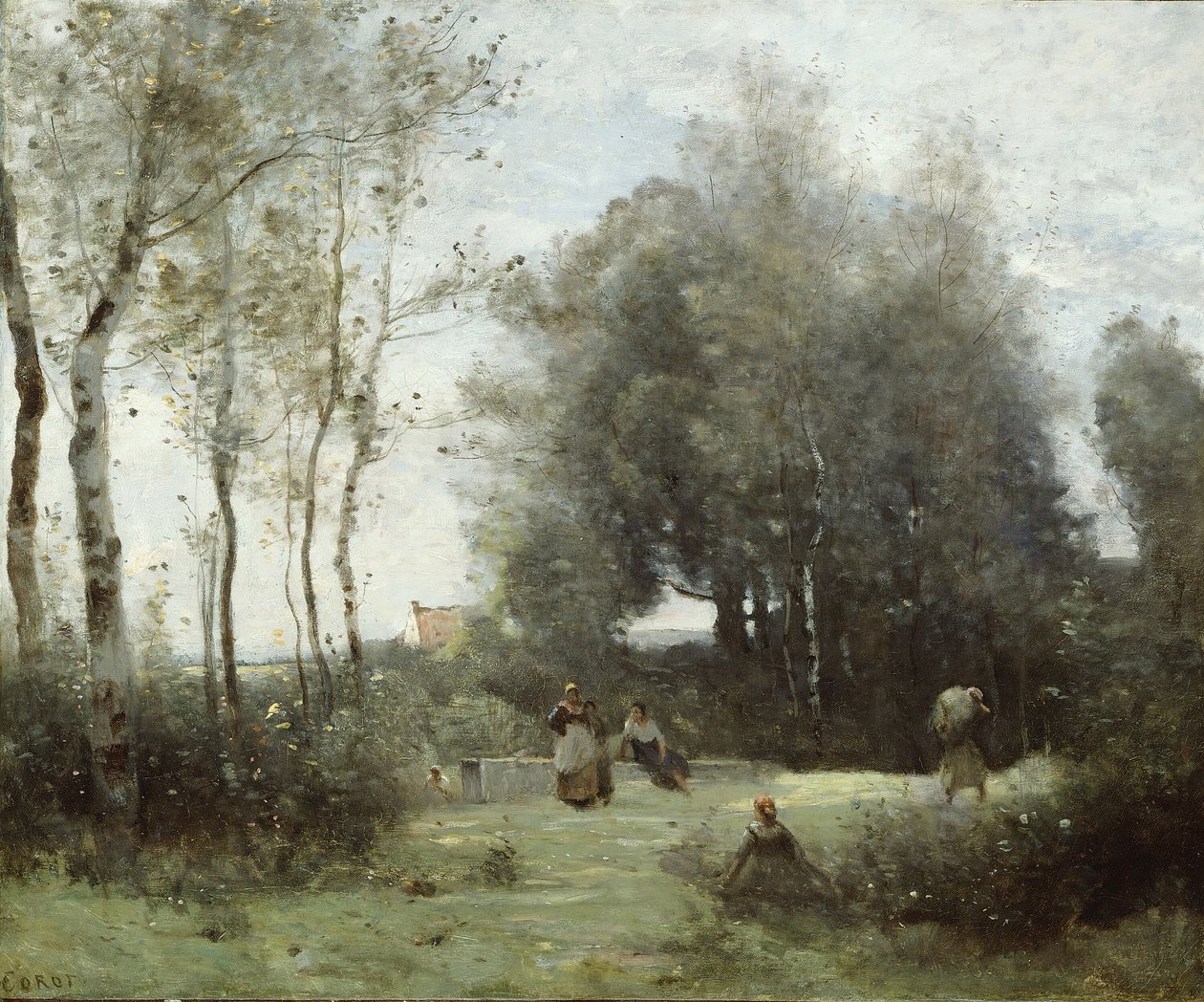 Arleux-Palluel, A próbák hídja, 187172. alkotó: Jean Baptiste Camille Corot