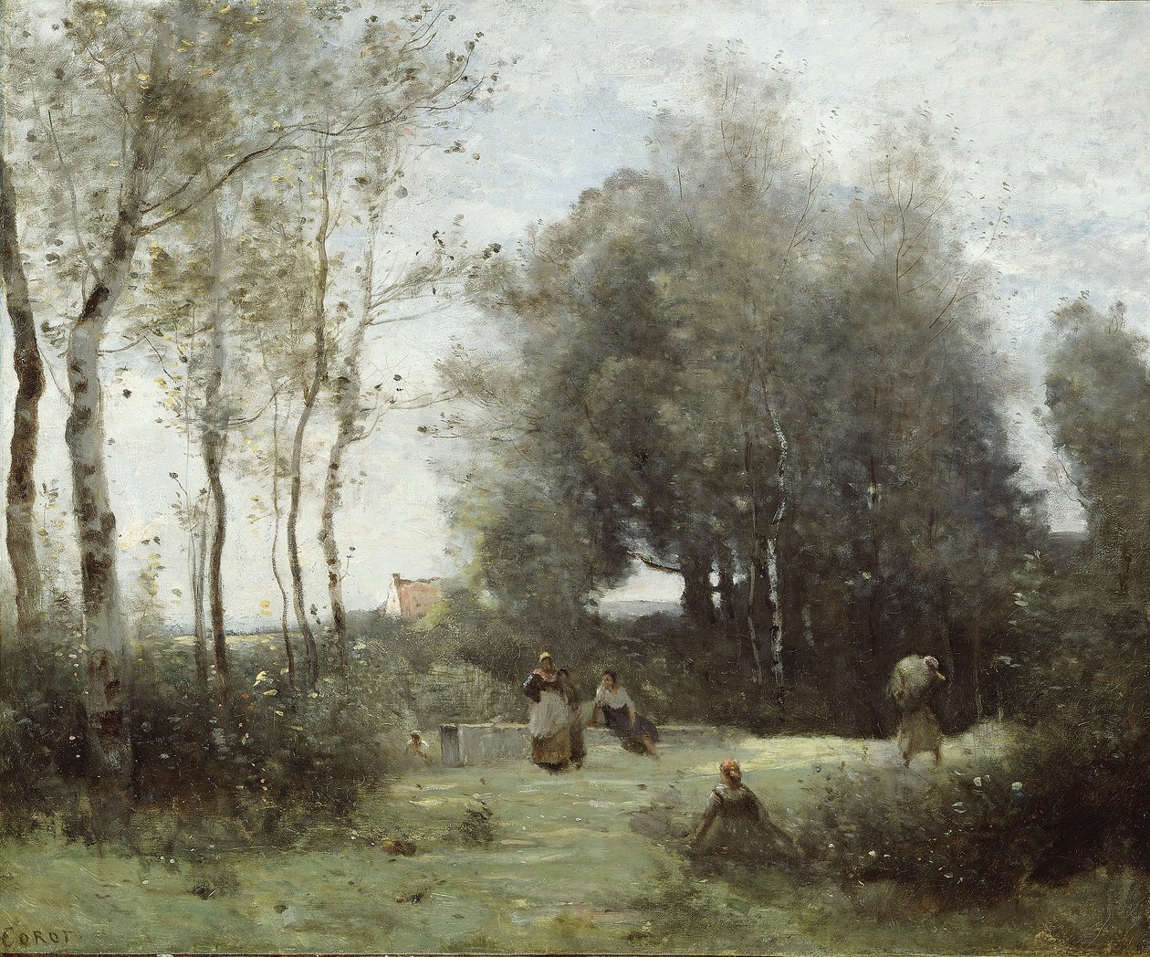 Arleux-Palluel, A próbák hídja, 1871?72 alkotó: Jean Baptiste Camille Corot