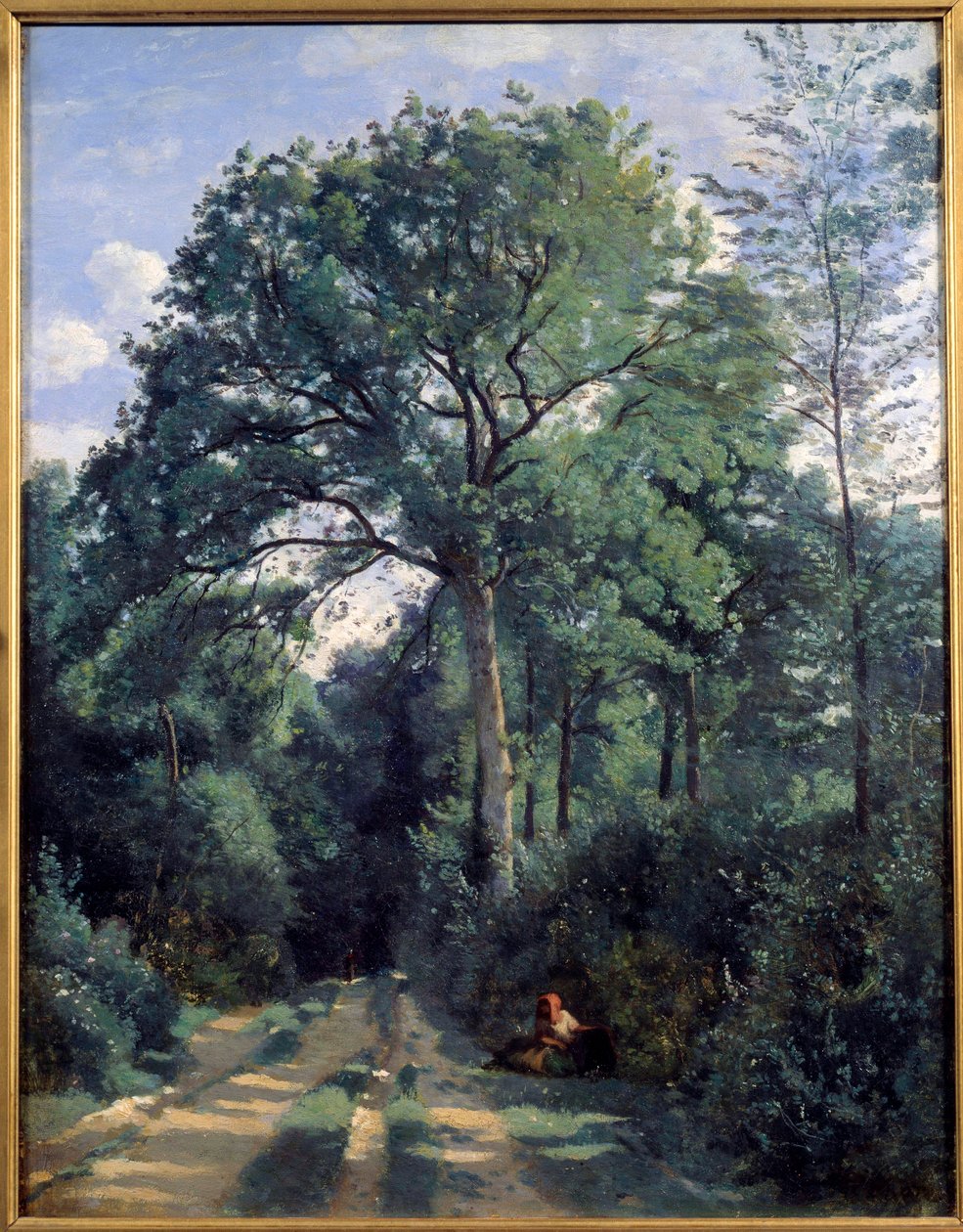 Avray városa, Belépés az erdőbe Camille Corot (1796-1875) edzőfestményével, 1924 Edinburgh, nemzeti galéria alkotó: Jean Baptiste Camille Corot
