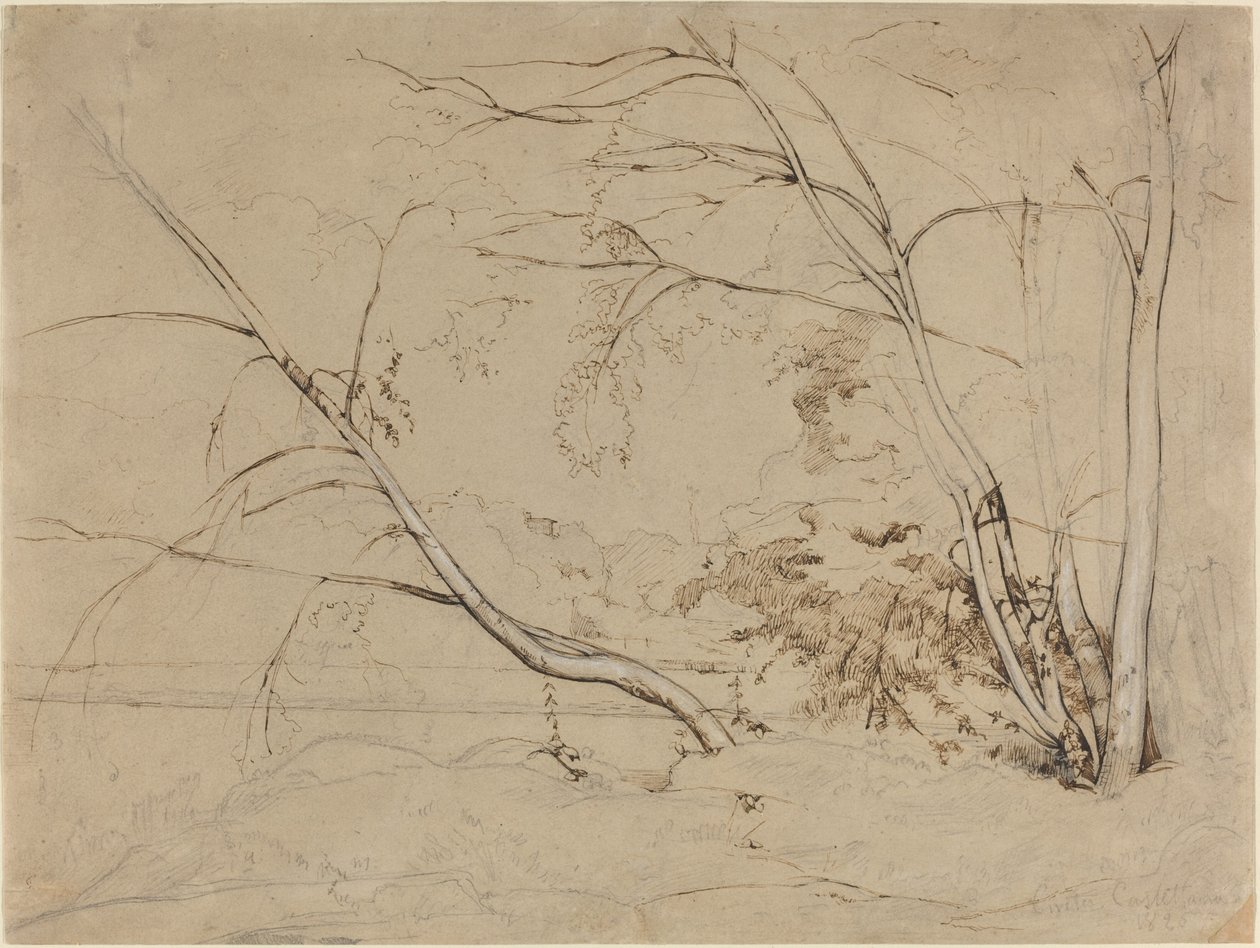 Facsomó a Civita Castellanánál alkotó: Jean Baptiste Camille Corot