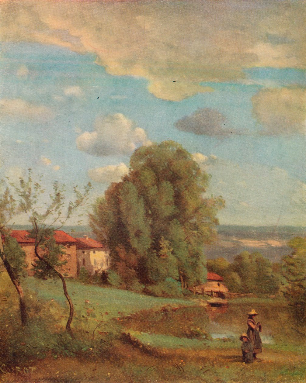 Dardagny, 1855 alkotó: Jean Baptiste Camille Corot