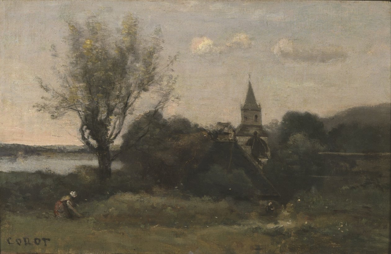 Ennery Auvers közelében alkotó: Jean Baptiste Camille Corot