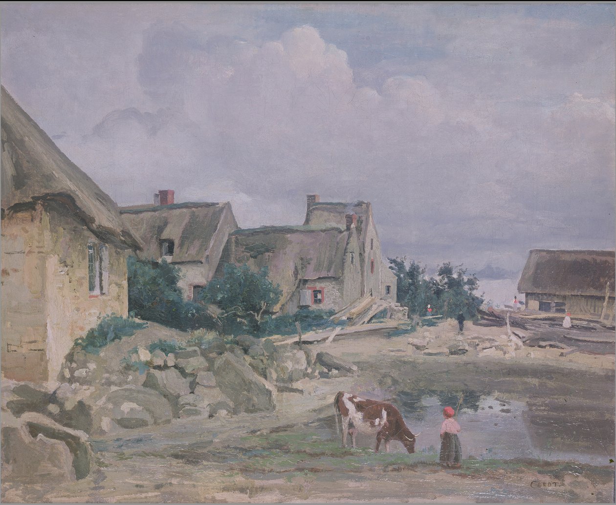 Fontainebleau környéke alkotó: Jean Baptiste Camille Corot