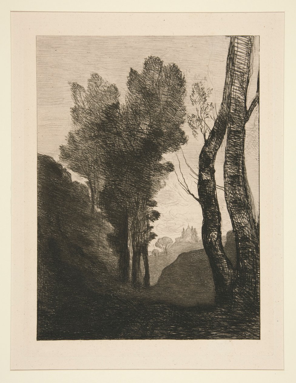 Róma környéke (Róma közelében) alkotó: Jean Baptiste Camille Corot