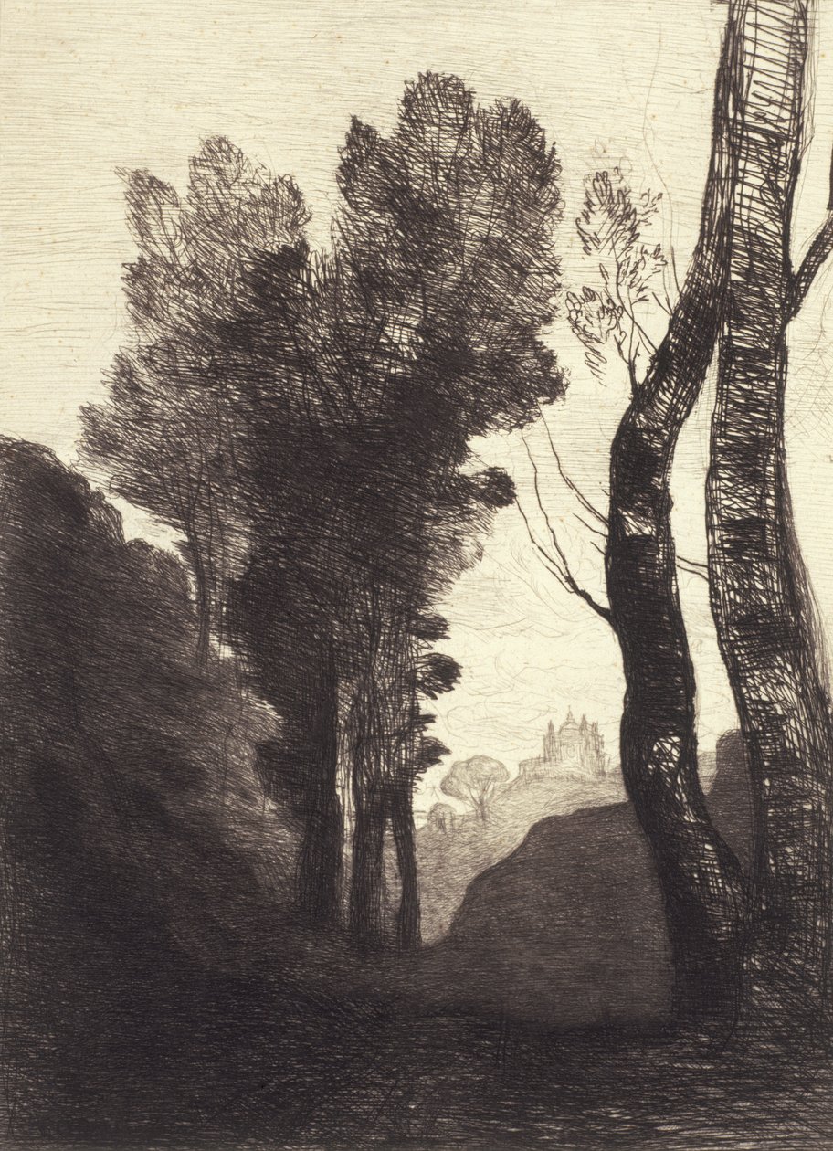 Róma környéke, 1866 alkotó: Jean Baptiste Camille Corot