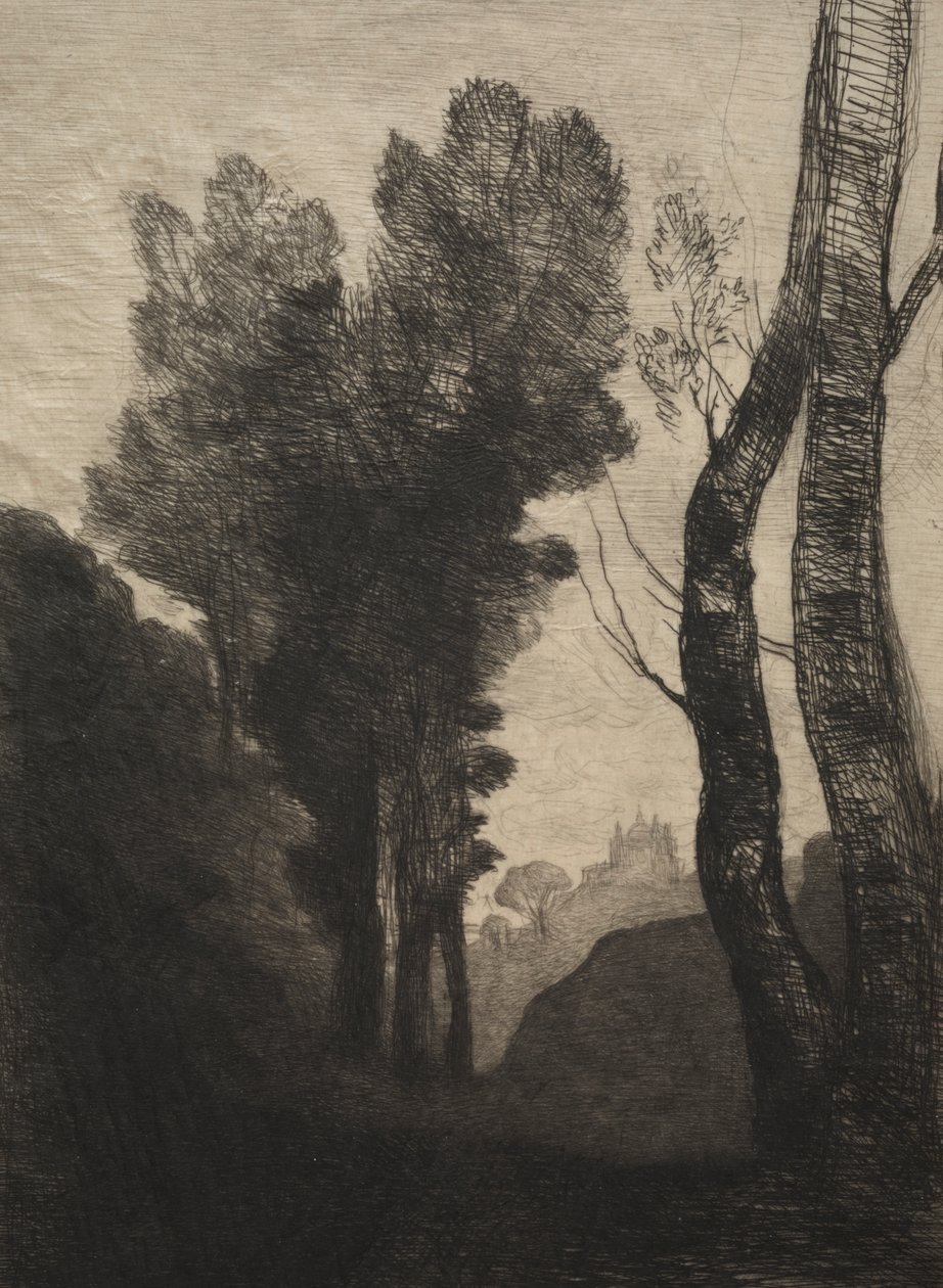 Róma környéke alkotó: Jean Baptiste Camille Corot