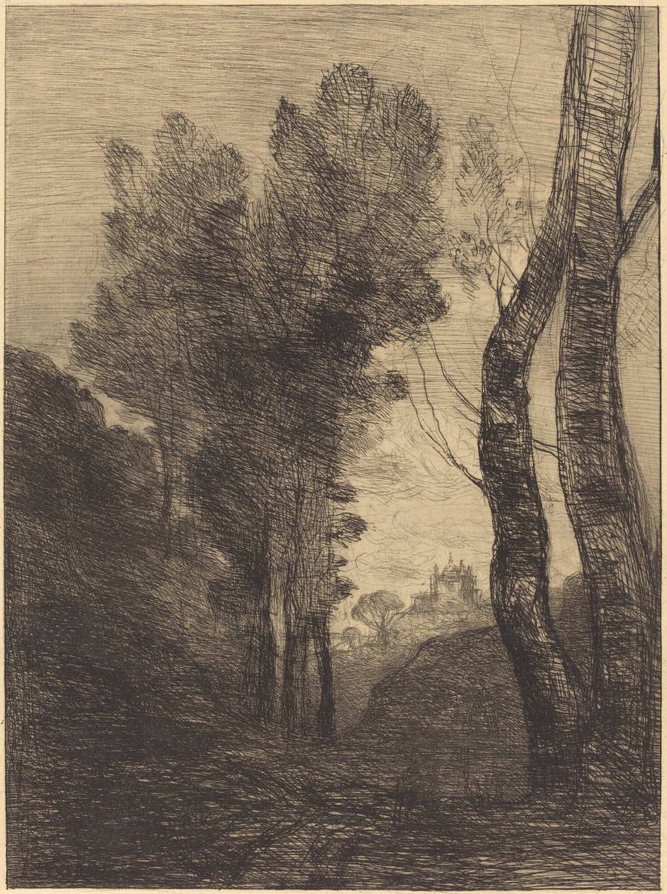 Róma környéke Róma környéke, 1866. alkotó: Jean Baptiste Camille Corot