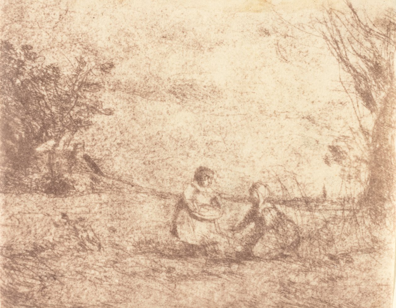 Tanyasi gyerekek Tanyasi gyerekek, 1853. alkotó: Jean Baptiste Camille Corot