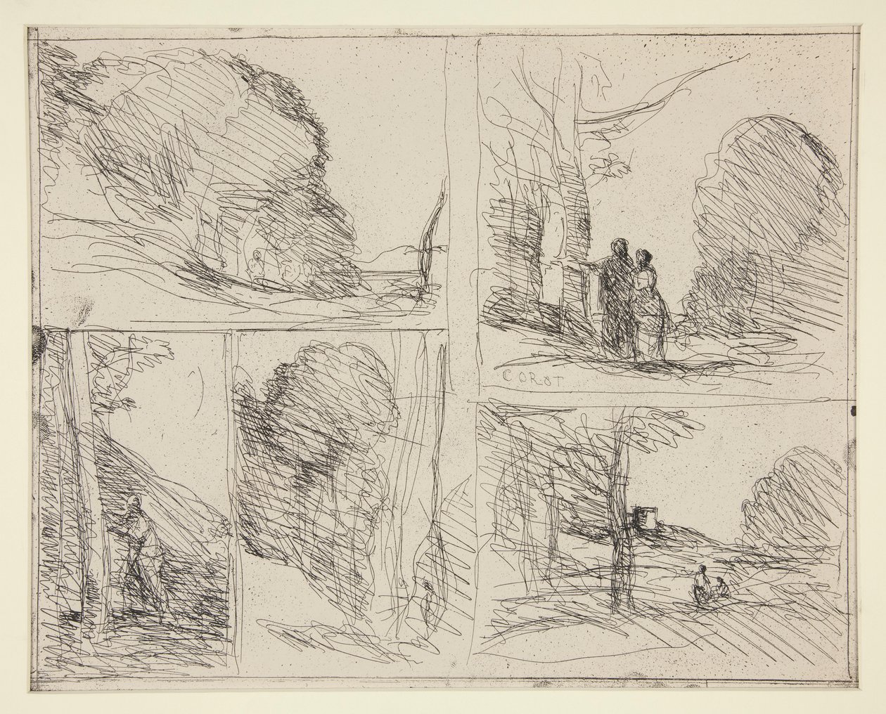 Öt vázlat: 1. Le Jardin de P?ricl?s (Periklész kertje) 2. L alkotó: Jean Baptiste Camille Corot