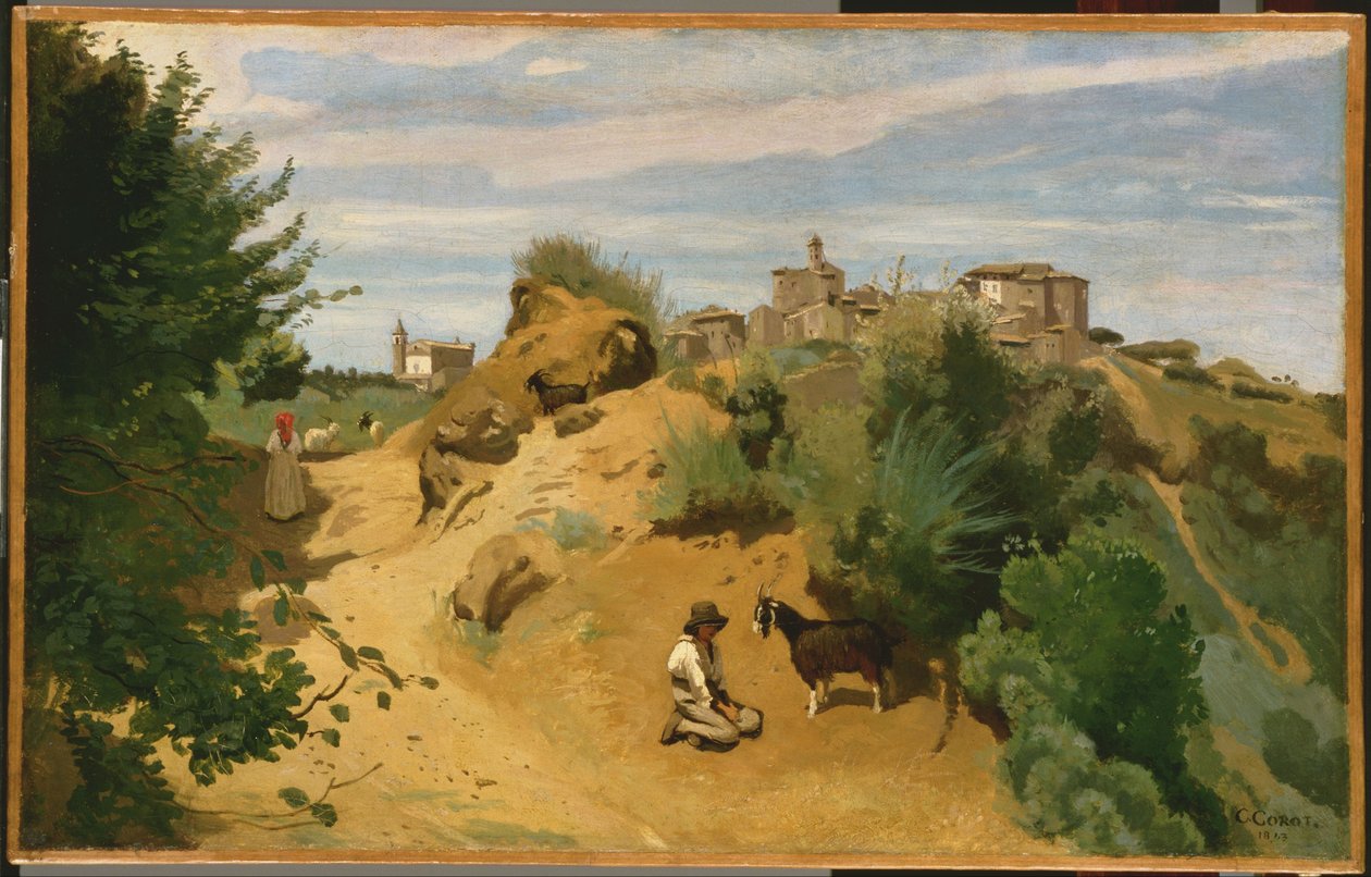Francia: Genzano Genzano alkotó: Jean Baptiste Camille Corot