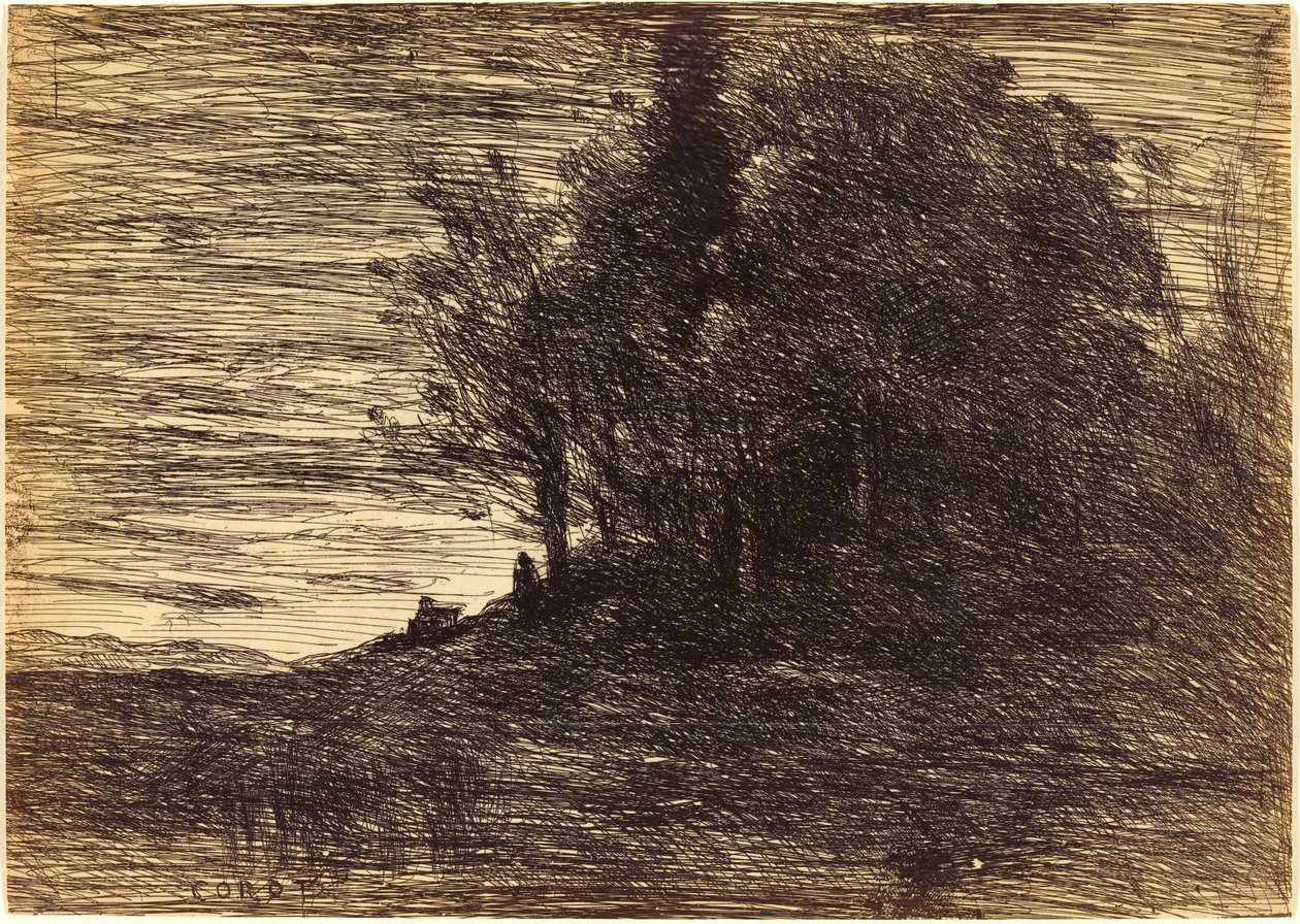 Remete erdő alkotó: Jean Baptiste Camille Corot