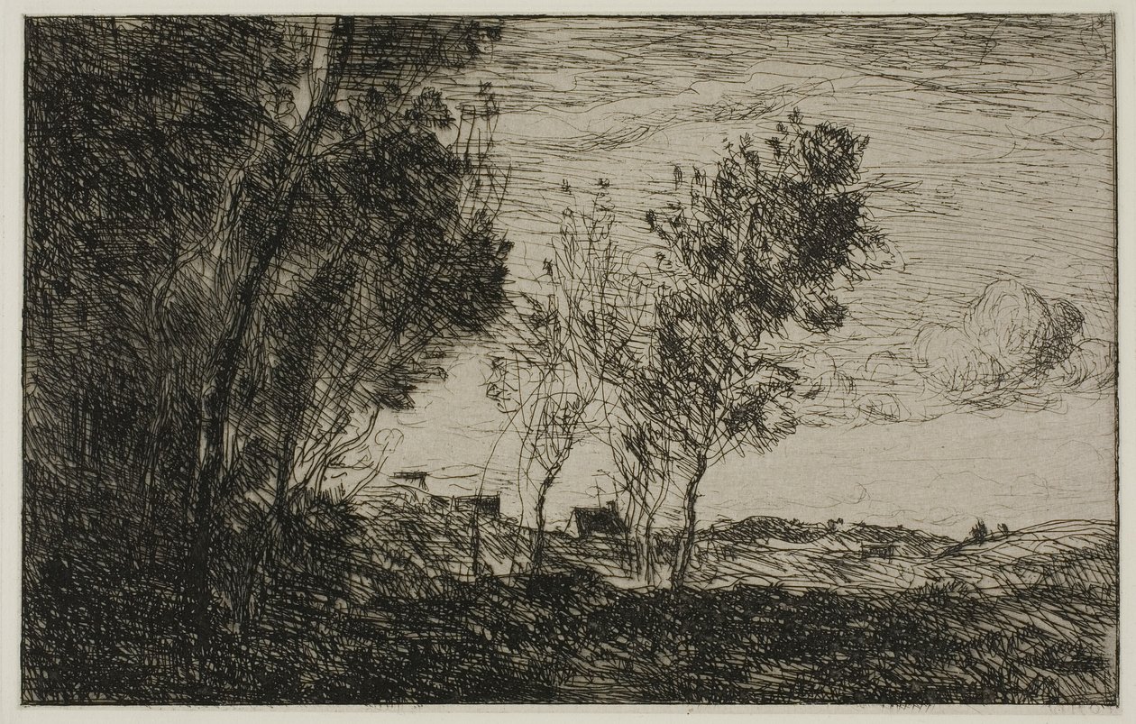 A dűnékben: A hágai erdő szuvenírje alkotó: Jean Baptiste Camille Corot