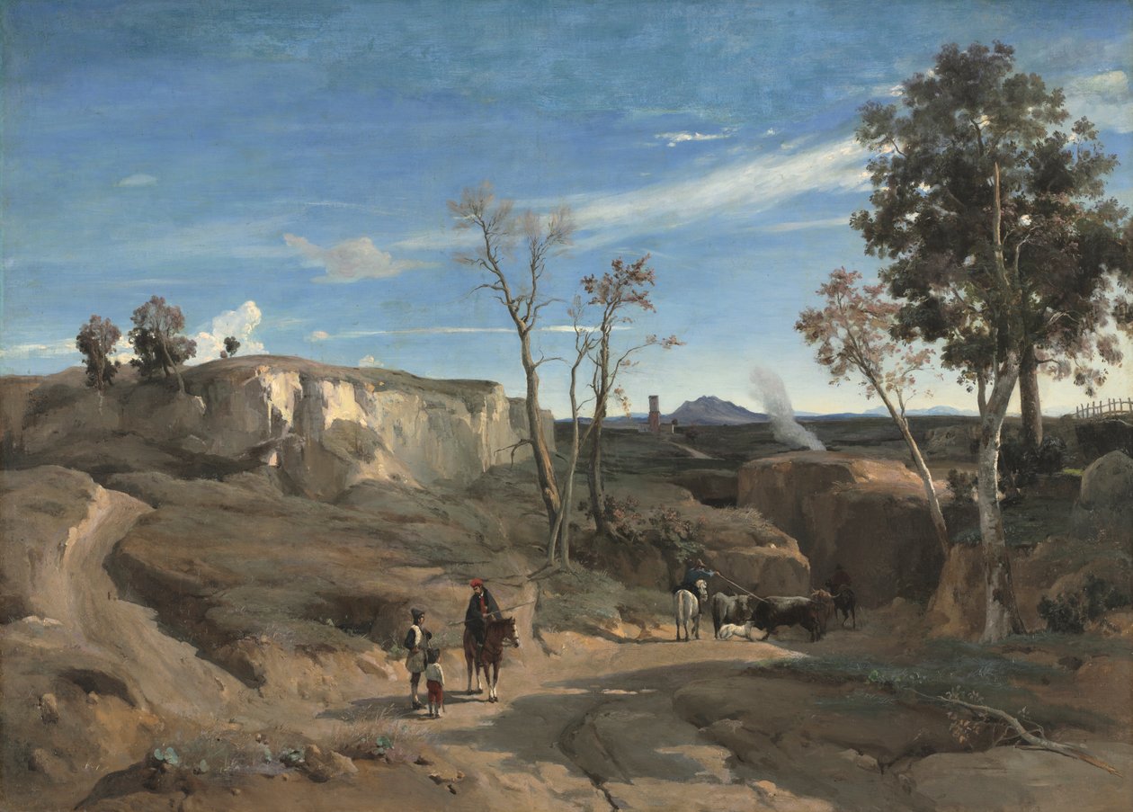 La Cervara, a római Campagna alkotó: Jean Baptiste Camille Corot