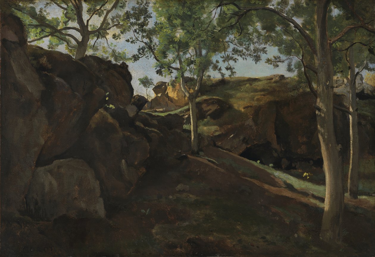 A gesztenyeliget, 1830-40 alkotó: Jean Baptiste Camille Corot
