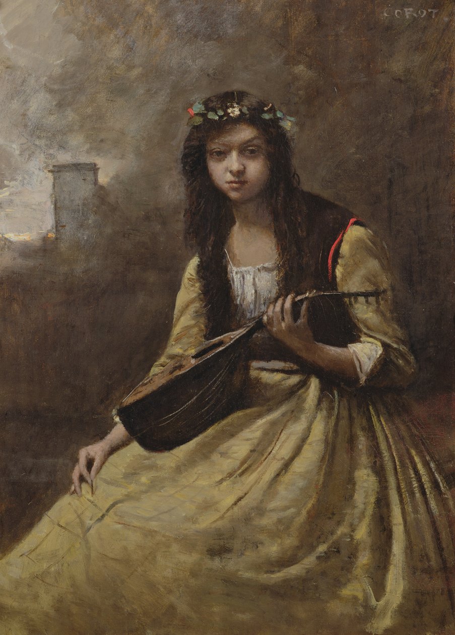 A cigány, 1865 körül alkotó: Jean Baptiste Camille Corot